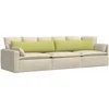 Sofa Pagalvės 2 vnt. audinys Šviesiai žalia 145 x 40 cm
