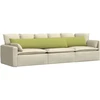Sofa Pagalvės 2 vnt. audinys Šviesiai žalia 200 x 40 cm
