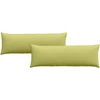 Sofa Pagalvės 2 pcs Šviesiai žalia 120 x 40 cm audinys
