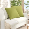 Sofa Pagalvės 2 vnt. audinys Šviesiai žalia 80 x 80 cm