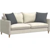 Sofa Pagalvės 2 vnt. audinys Tamsiai pilka 50 x 50 cm