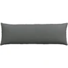 Sofa Pagalvės 2 pcs Tamsiai pilka 120 x 40 cm audinys