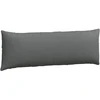 Sofa Pagalvės 2 pcs Tamsiai pilka 120 x 40 cm audinys