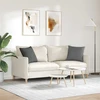 Sofa Pagalvės 2 vnt. audinys Tamsiai pilka 45 x 45 cm