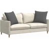 Sofa Pagalvės 2 vnt. audinys Tamsiai pilka 80 x 80 cm