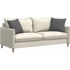 Sofa Pagalvės 2 vnt. audinys Tamsiai pilka 45 x 45 cm