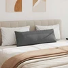Sofa Pagalvės 2 pcs Tamsiai pilka 120 x 40 cm audinys
