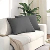 Sofa Pagalvės 2 vnt. audinys Tamsiai pilka 70 x 50 cm