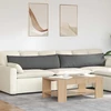 Sofa Pagalvės 2 pcs Tamsiai pilka 145 x 40 cm audinys
