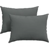 Sofa Pagalvės 2 vnt. audinys Tamsiai pilka 70 x 50 cm