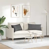 Sofa Pagalvės 2 vnt. audinys Tamsiai pilka 80 x 40 cm