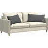 Sofa Pagalvės 2 vnt. audinys Tamsiai pilka 80 x 40 cm