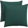 Sofa Pagalvės 2 vnt. audinys Tamsiai žalia 50 x 50 cm