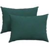 Sofa Pagalvės 2 vnt. audinys Tamsiai žalia 70 x 50 cm