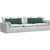 Sofa Pagalvės 2 pcs Tamsiai žalia 120 x 40 cm audinys