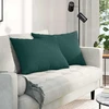 Sofa Pagalvės 2 vnt. audinys Tamsiai žalia 70 x 50 cm