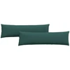 Sofa Pagalvės 2 vnt. audinys Tamsiai žalia 145 x 40 cm
