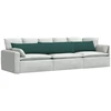 Sofa Pagalvės 2 vnt. audinys Tamsiai žalia 200 x 40 cm