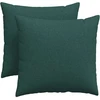 Sofa Pagalvės 2 vnt. audinys Tamsiai žalia 45 x 45 cm