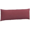 Sofa Pagalvės 2 pcs Vyno raudona 120 x 40 cm audinys