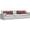 Sofa Pagalvės 2 pcs Vyno raudona 120 x 40 cm audinys