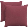 Sofa Pagalvės 2 vnt. audinys Vyno raudona 45 x 45 cm
