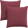 Sofa Pagalvės 2 vnt. audinys Vyno raudona 80 x 80 cm
