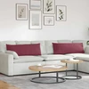 Sofa Pagalvės 2 pcs Vyno raudona 120 x 40 cm audinys