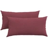 Sofa Pagalvės 2 vnt. audinys Vyno raudona 80 x 40 cm