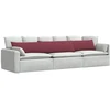 Sofa Pagalvės 2 vnt. audinys Vyno raudona 200 x 40 cm