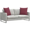 Sofa Pagalvės 2 vnt. audinys Vyno raudona 60 x 60 cm