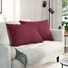 Sofa Pagalvės 2 vnt. audinys Vyno raudona 70 x 50 cm