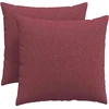 Sofa Pagalvės 2 vnt. audinys Vyno raudona 50 x 50 cm