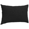 Sofa Pagalvės 2 pcs Juoda 50 x 30 cm audinys