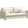 Sofa Pagalvės 2 vnt. Kreminė 50 x 30 cm Kordūrinis audinys