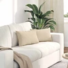 Sofa Pagalvės 2 vnt. audinys Kreminė 50 x 30 cm