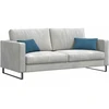 Sofa Pagalvės 2 vnt. Mėlyna 50 x 30 cm Kordūrinis audinys