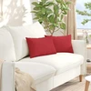 Sofa Pagalvės 2 vnt. audinys Raudona 50 x 30 cm