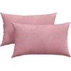 Sofa Pagalvės 2 pcs Rožinė 50 x 30 cm Kordūrinis audinys