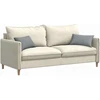 Sofa Pagalvės 2 vnt. audinys Šviesiai pilka 50 x 30 cm
