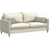 Sofa Pagalvės 2 vnt. audinys Šviesiai pilka 50 x 30 cm