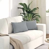 Sofa Pagalvės 2 vnt. audinys Šviesiai pilka 50 x 30 cm