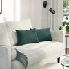 Sofa Pagalvės 2 pcs Tamsiai žalia 50 x 30 cm Kordūrinis audinys