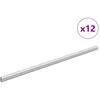 Spintos strypas 12 pcs Sidabro 664 x 15 x 29 mm