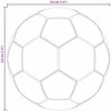 Stalo futbolai 12 vnt. Balta 3,6 x 3,6 cm Polipropilenas