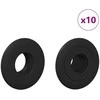 Stalo futbolo guoliai 10 pcs Juodas 5 x 5 x 2,8 cm PP