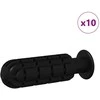 Stalo futbolo rankenos 10 pcs Juodas 2,8 x 2,8 x 9,3 cm PP