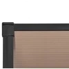 Stogelis durims, juodos spalvos, 358,5x90cm, polikarbonatas
