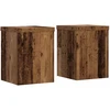 Stovai augalams, 2vnt., sendintos medienos, 15x15x20cm, mediena