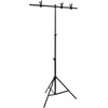 Stovas fonui, juodos spalvos, 91x60x(70–200)cm, T formos